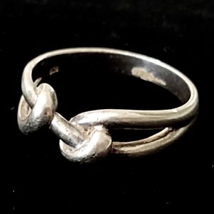 Vintage Sterling Silver Hallmarked Knot Ring- 10